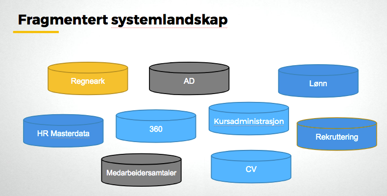 Et fragmentert systemlandskap fører til at viktig persondata ligger spredt og blir dermed uoversiktlig.