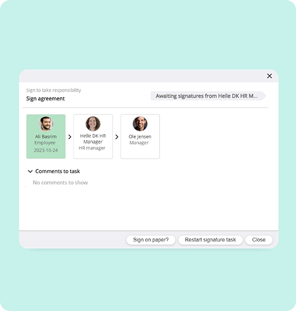 Go paperless with e-signatures