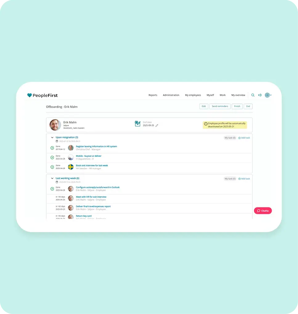 Secure and streamlined offboarding
