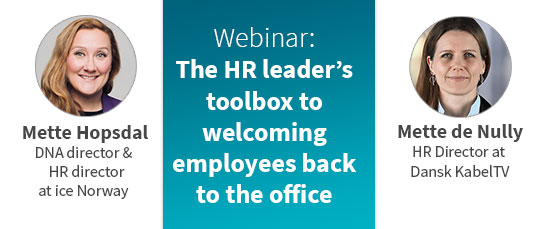 Webinar: HR-lederens verktøykasse for å ønske ansatte velkommen tilbake på kontoret